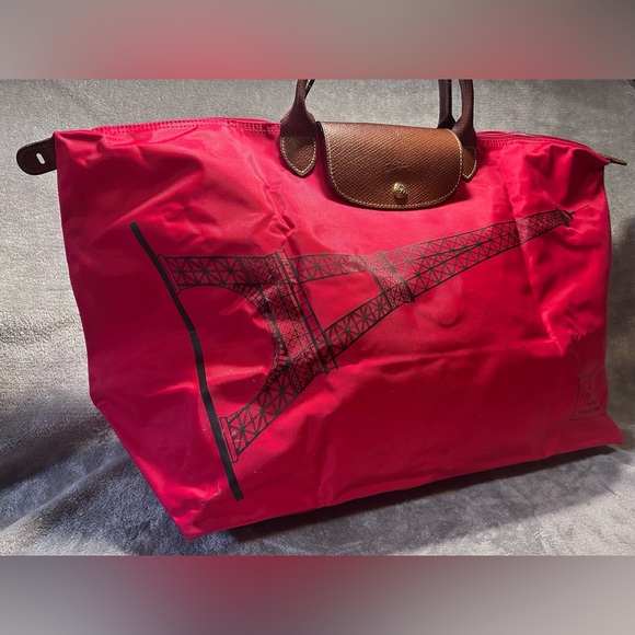 Longchamp Limited Edition Le Pliage Type L Eiffel Tower Nylon Tote - Picture 3 of 16